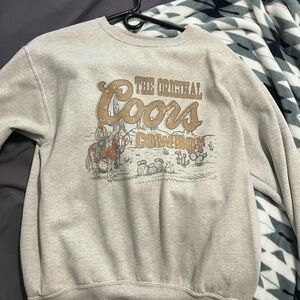 Jerzees Gray Crewneck Sweater with Classic Fit